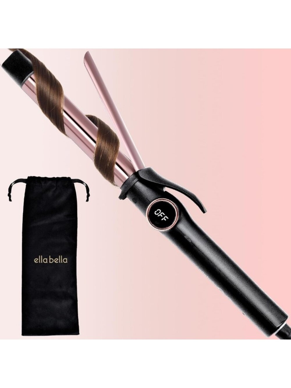 1-Inch Slimline Curling Iron - Dual Voltage, Titanium Coating for Perfect Curls